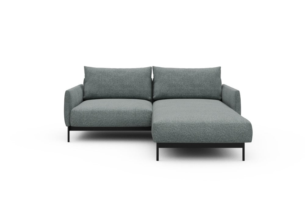 Tokey Modular Sofa - D1 - 195 x 185 cm - 1 Seater + Chaise - 499 Casone Light mixed Green