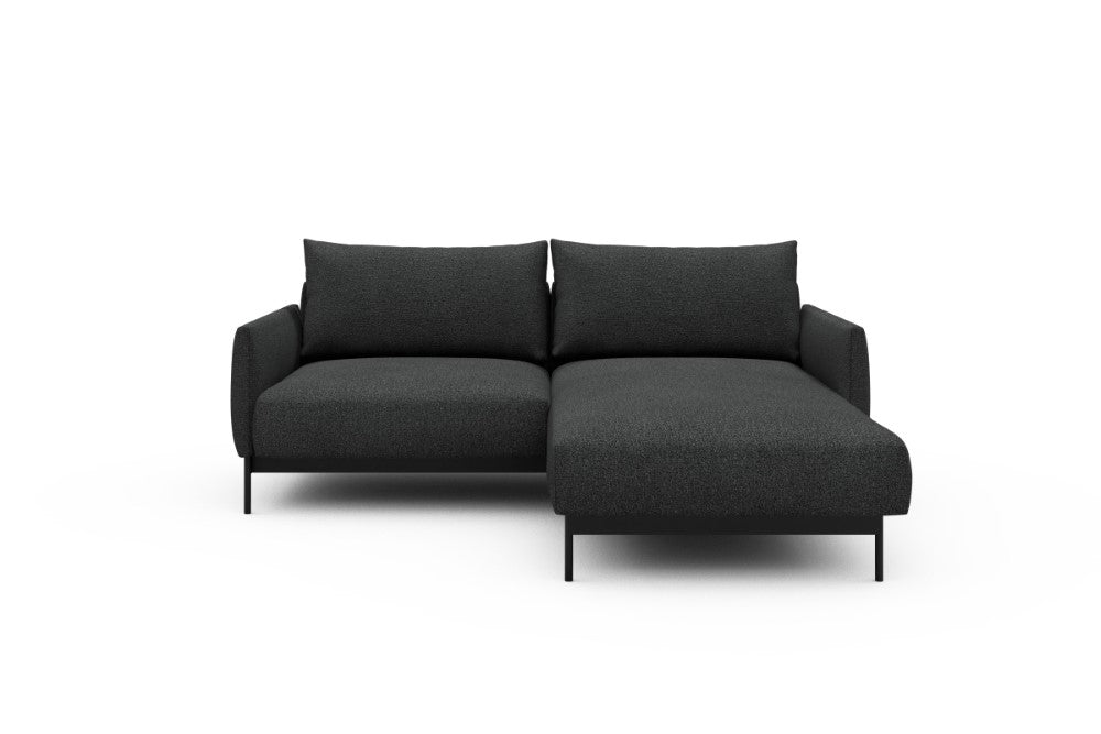 Tokey Modular Sofa - D1 - 195 x 185 cm - 1 Seater + Chaise - 529 Bouclé Charcoal