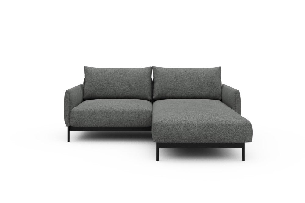 Tokey Modular Sofa - D1 - 195 x 185 cm - 1 Seater + Chaise - 533 Bouclé Ash Grey