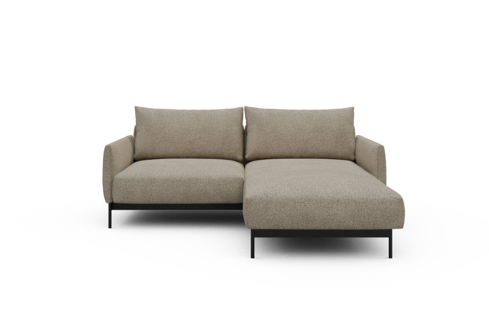 Tokey Modular Sofa - D1 - 195 x 185 cm - 1 Seater + Chaise - 539 Bouclé Beige