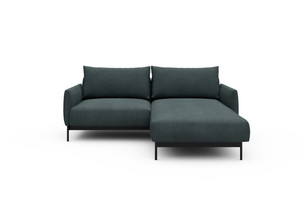 Tokey Modular Sofa - D1 - 195 x 185 cm - 1 Seater + Chaise - 573 Vivus Dusty Blue