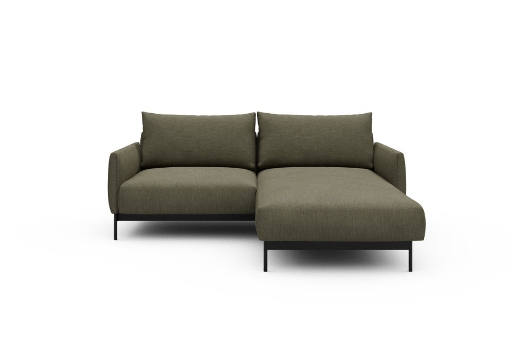 Tokey Modular Sofa - D1 - 195 x 185 cm - 1 Seater + Chaise - 575 Vivus Dusty Olive