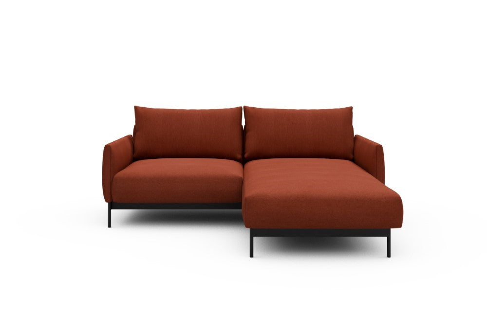 Tokey Modular Sofa - D1 - 195 x 185 cm - 1 Seater + Chaise - 581 Argus Rust