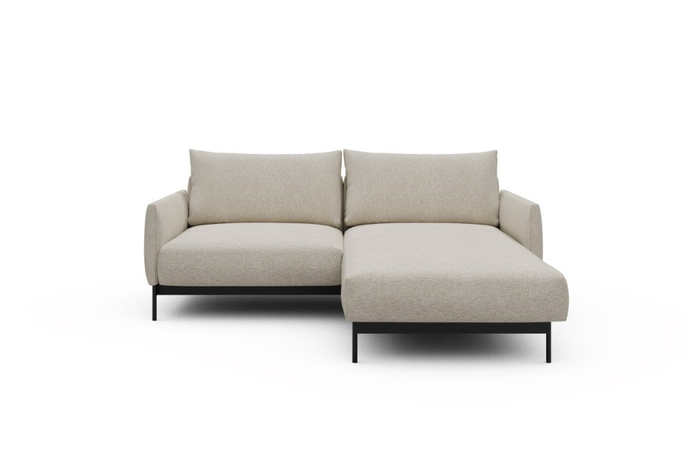 Tokey Modular Sofa - D1 - 195 x 185 cm - 1 Seater + Chaise - 584 Argus Natural