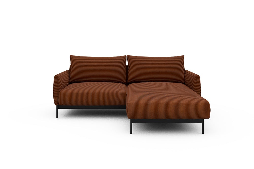 Tokey Modular Sofa - D1 - 195 x 185 cm - 1 Seater + Chaise - 595 Corduroy Burnt-Orange
