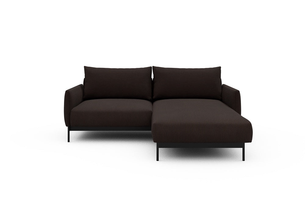 Tokey Modular Sofa - D1 - 195 x 185 cm - 1 Seater + Chaise - 600 Corduroy Cocoa