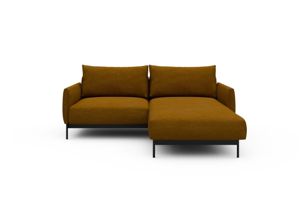 Tokey Modular Sofa - D1 - 195 x 185 cm - 1 Seater + Chaise - 767 Cura Apricot