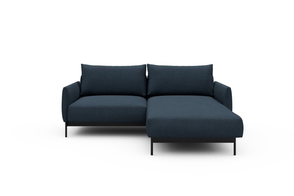 Tokey Modular Sofa - D1 - 195 x 185 cm - 1 Seater + Chaise - 768 Cura Oxford Blue