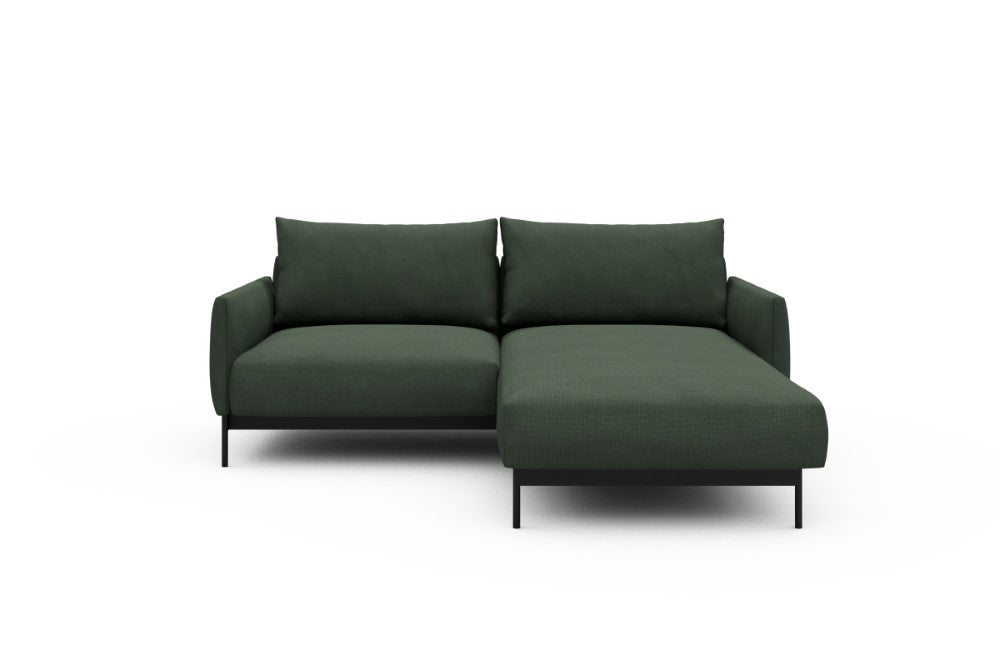 Tokey Modular Sofa - D1 - 195 x 185 cm - 1 Seater + Chaise - 769 Cura Saga Green