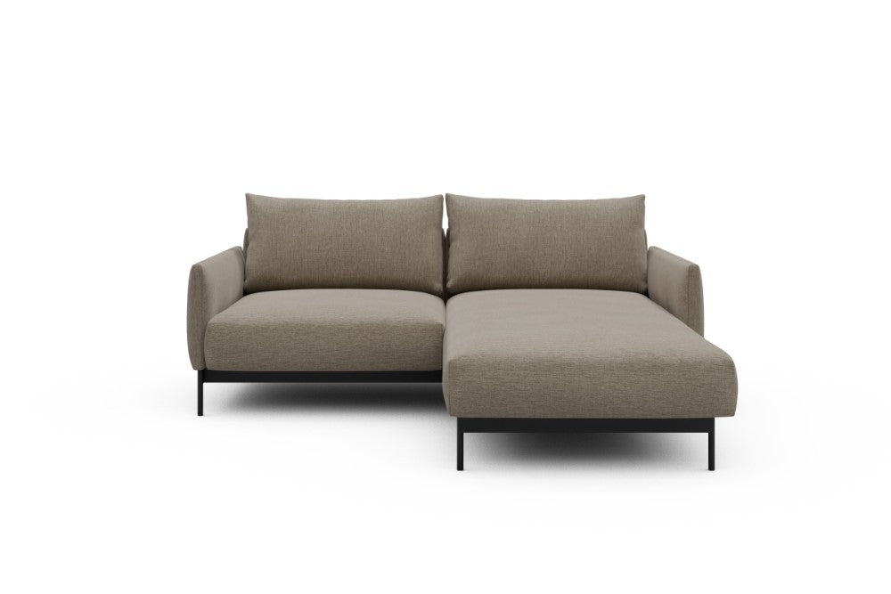 Tokey Modular Sofa - D1 - 195 x 185 cm - 1 Seater + Chaise - 810 Smooth Smooth Beige