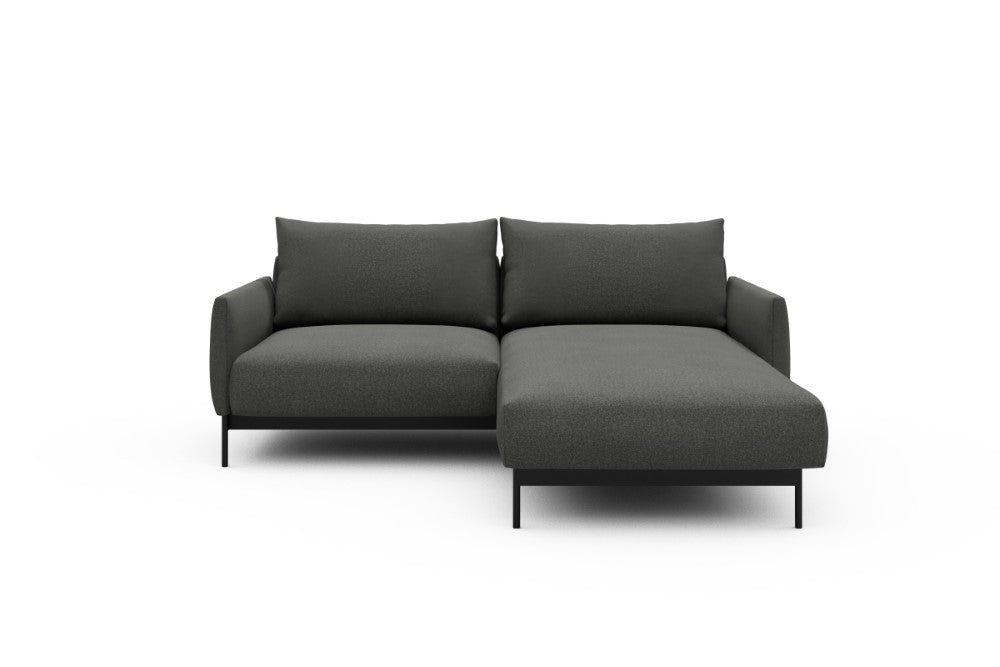 Tokey Modular Sofa - D1 - 195 x 185 cm - 1 Seater + Chaise - 852 Mahoga Seal Grey