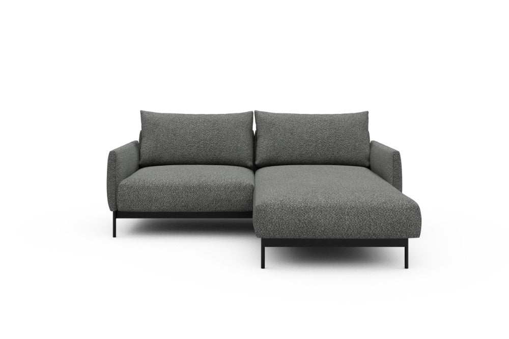 Tokey Modular Sofa - D1 - 195 x 185 cm - 1 Seater + Chaise - 868 Vanora Warm Grey