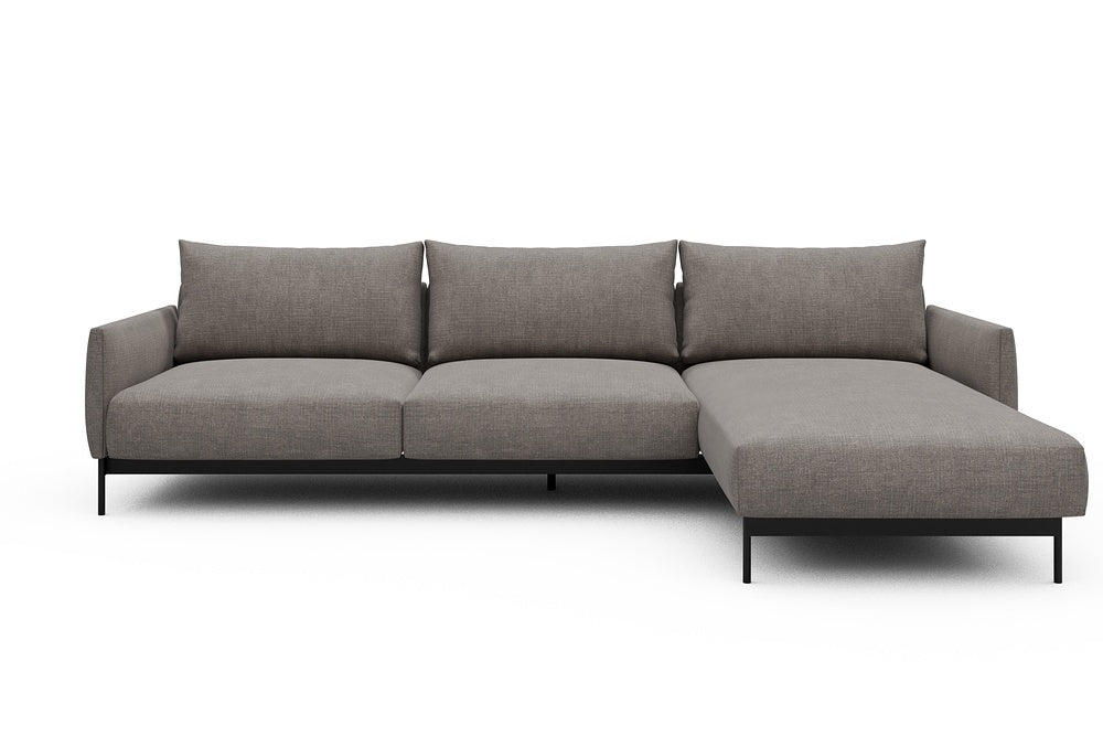 Tokey Modular Sofa - D2 - 285 x 185 cm - 2 Seater + Chaise - 418 Esina Truffle