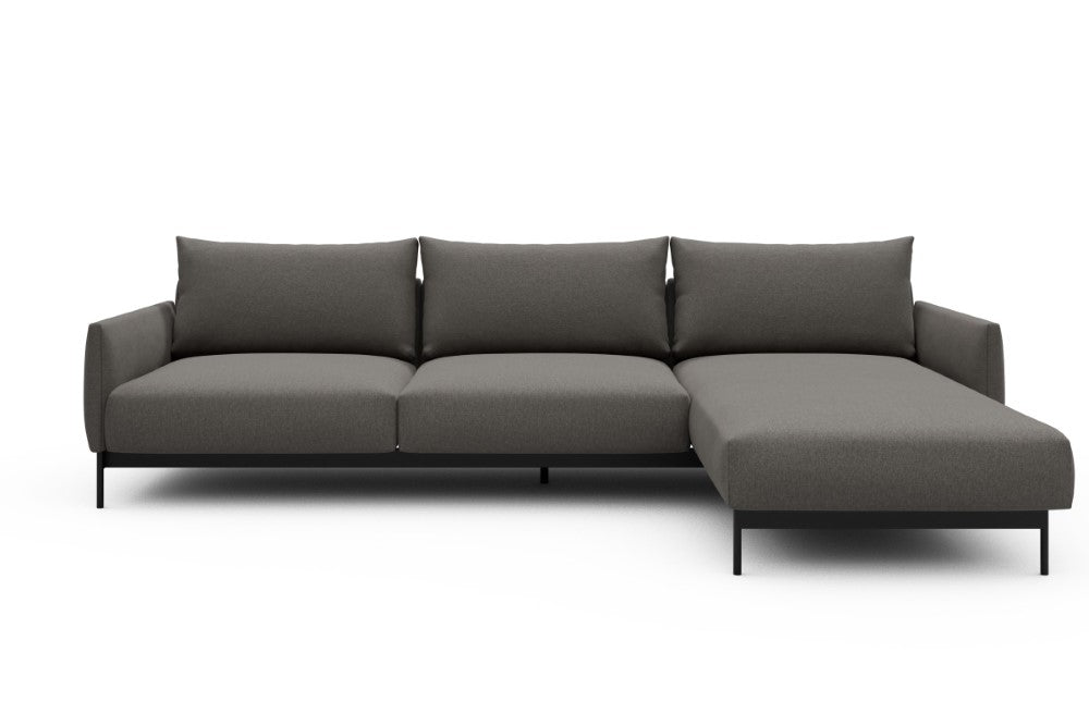 Tokey Modular Sofa - D2 - 285 x 185 cm - 2 Seater + Chaise - 446 Satya Taupe Brown