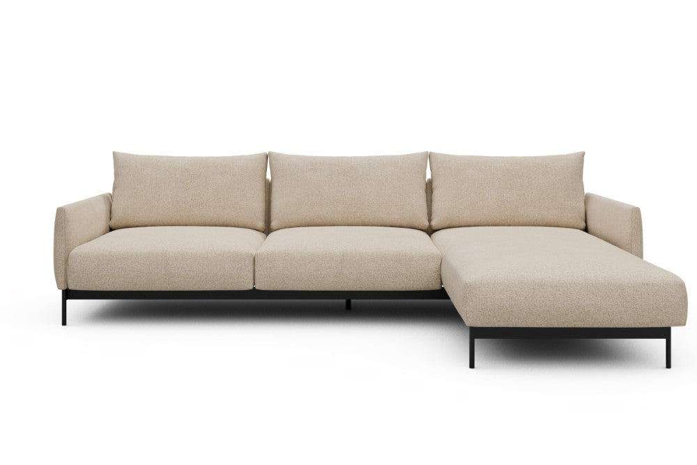 Tokey Modular Sofa - D2 - 285 x 185 cm - 2 Seater + Chaise - 496 Casone Natural Beigie