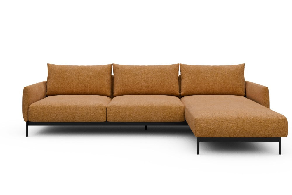 Tokey Modular Sofa - D2 - 285 x 185 cm - 2 Seater + Chaise - 497 Casone Warm Yellow