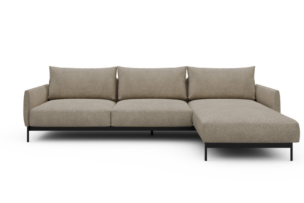 Tokey Modular Sofa - D2 - 285 x 185 cm - 2 Seater + Chaise - 539 Bouclé Beige