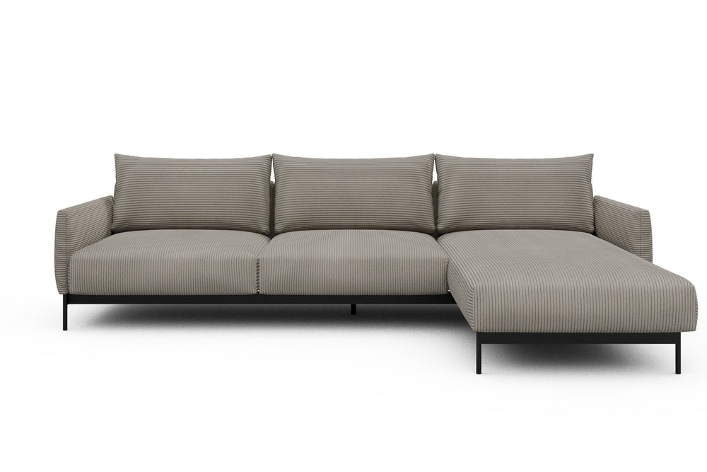 Tokey Modular Sofa - D2 - 285 x 185 cm - 2 Seater + Chaise - 603 Corduroy Beige