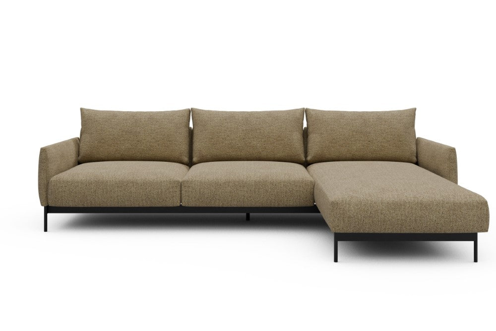 Tokey Modular Sofa - D2 - 285 x 185 cm - 2 Seater + Chaise - 774 Carreno Sicilian Yellow