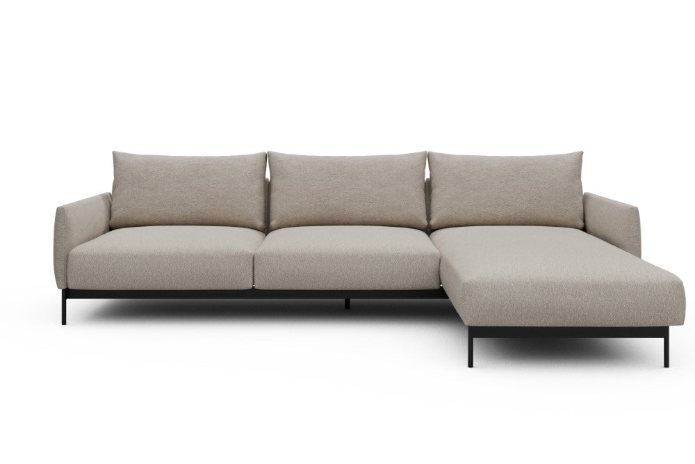 Tokey Modular Sofa - D2 - 285 x 185 cm - 2 Seater + Chaise - 816 Aivi Lace Beige