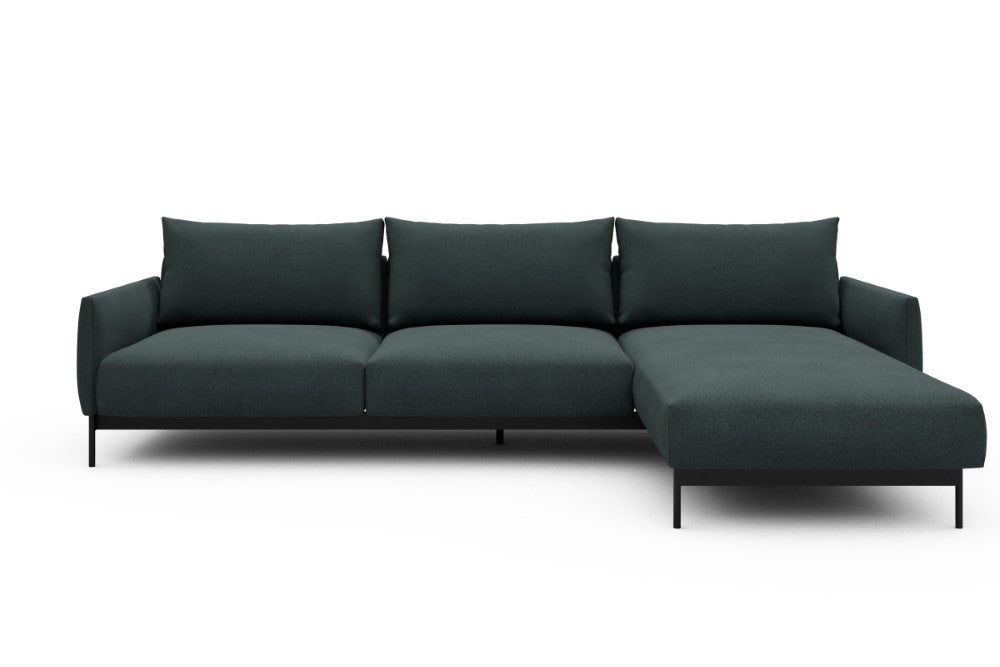 Tokey Modular Sofa - D2 - 285 x 185 cm - 2 Seater + Chaise - 851 Mahoga Dark Blue