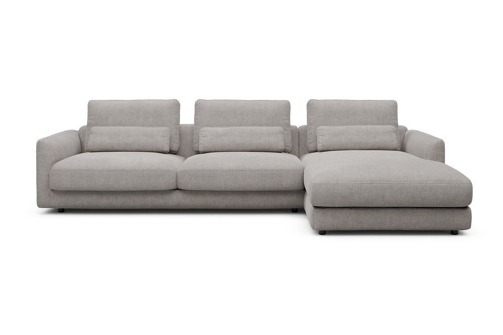 Vivole Modular Sofa - 60 - 323 x 171 cm - 3 Seater + Chaise - 418 Esina Truffle