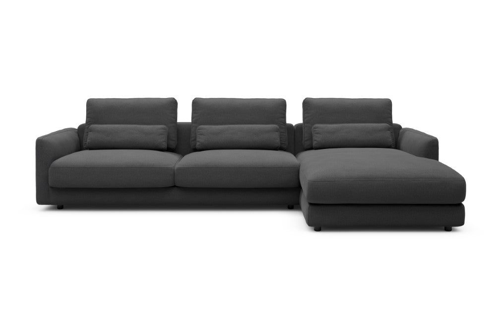 Vivole Modular Sofa - 60 - 323 x 171 cm - 3 Seater + Chaise - 441 Satya Warm Zinc