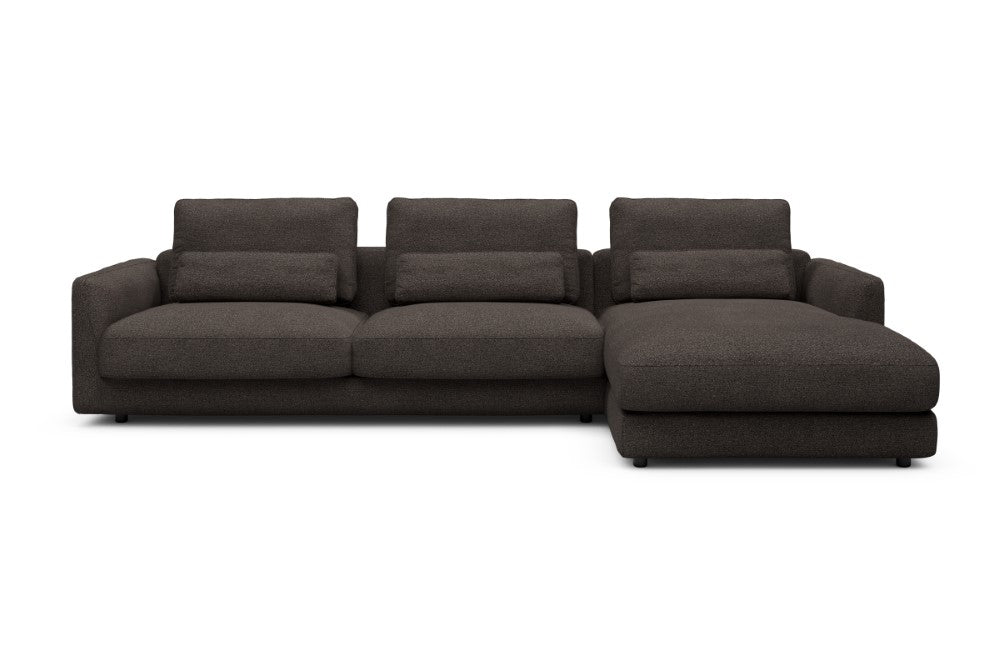 Vivole Modular Sofa - 60 - 323 x 171 cm - 3 Seater + Chaise - 530 Bouclé Taupe