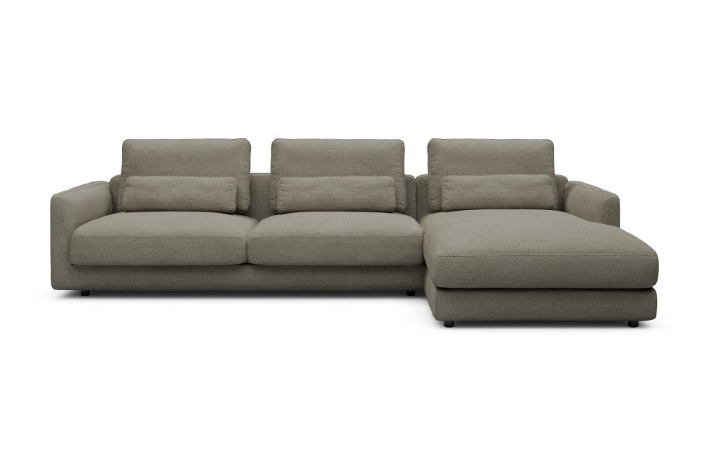 Vivole Modular Sofa - 60 - 323 x 171 cm - 3 Seater + Chaise - 765 Cura Oat