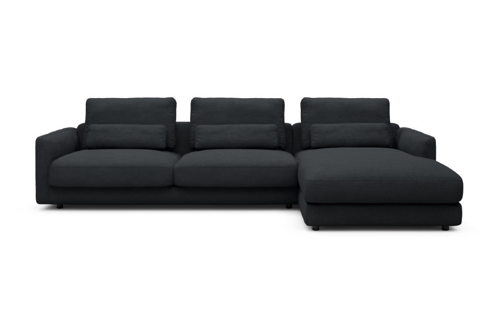 Vivole Modular Sofa - 60 - 323 x 171 cm - 3 Seater + Chaise - 766 Cura Anthracite