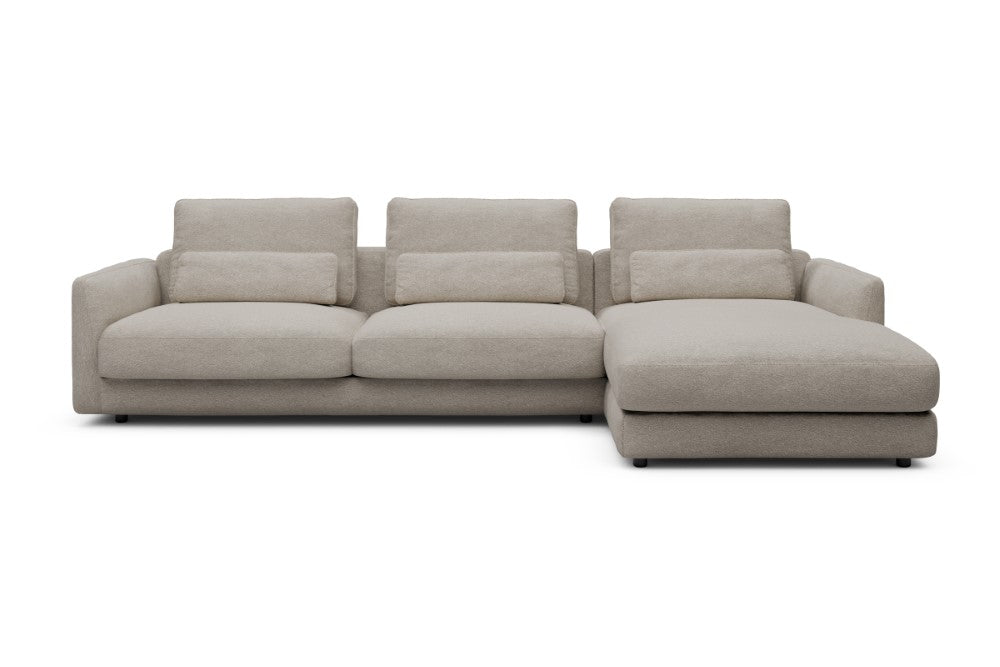 Vivole Modular Sofa - 60 - 323 x 171 cm - 3 Seater + Chaise - 816 Aivi Lace Beige