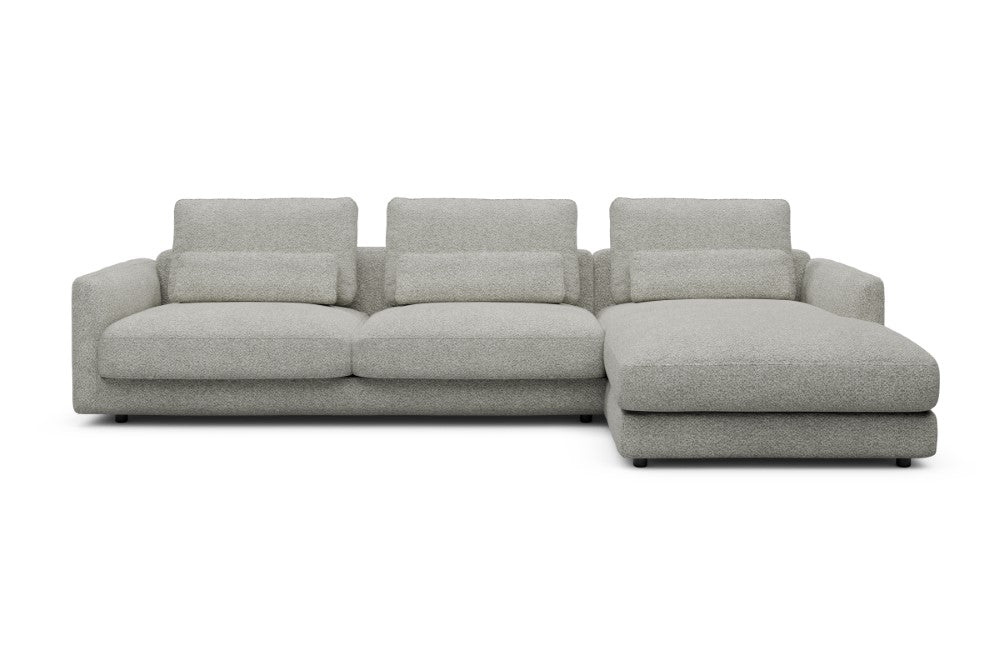Vivole Modular Sofa - 60 - 323 x 171 cm - 3 Seater + Chaise - 867 Vanora Warm Sand