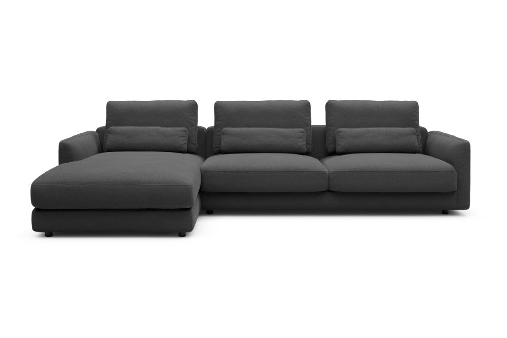 Vivole Modular Sofa - 68 - 323 x 171 cm - Chaise + 3 Seater - 441 Satya Warm Zinc