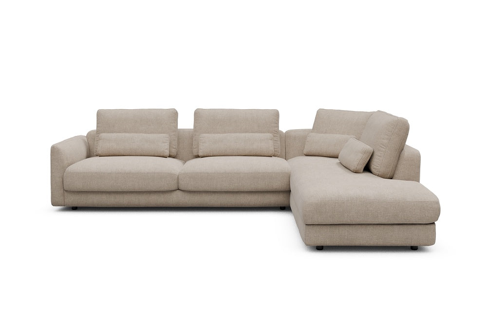 Vivole Modular Sofa - 69 - 310 x 230 cm - 3 Seater + Open-end - 417 Esina Mocha