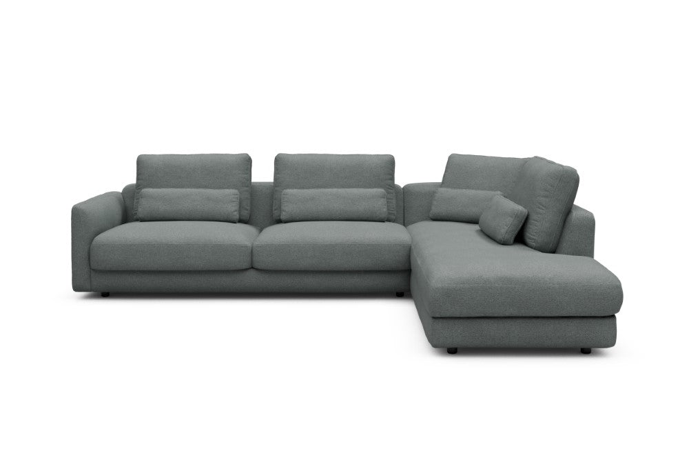 Vivole Modular Sofa - 69 - 310 x 230 cm - 3 Seater + Open-end - 485 Denari Soft Grey