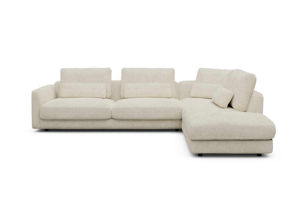 Vivole Modular Sofa - 69 - 310 x 230 cm - 3 Seater + Open-end - 531 Bouclé Off White