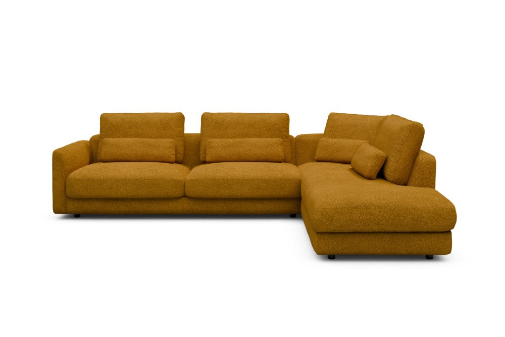 Vivole Modular Sofa - 69 - 310 x 230 cm - 3 Seater + Open-end - 536 Bouclé Ochre