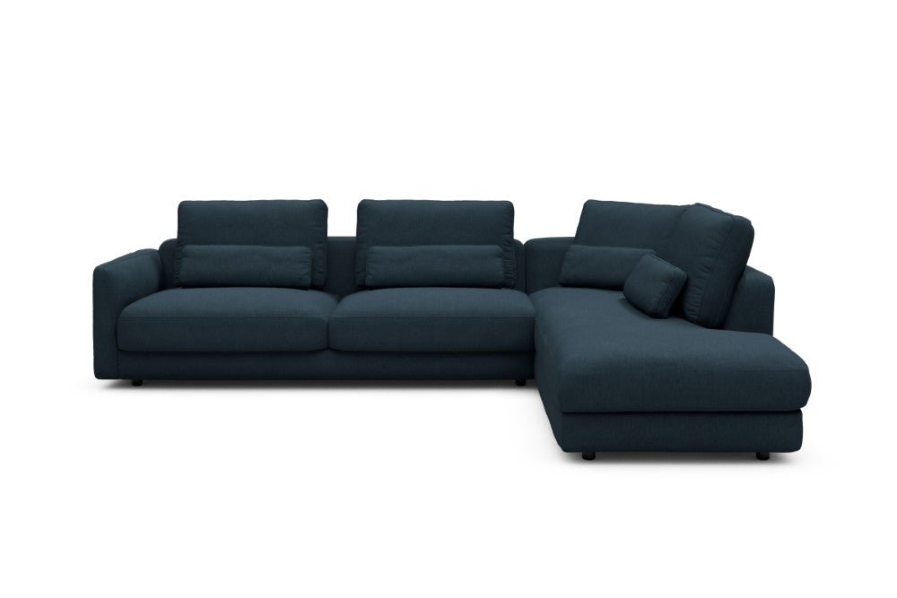 Vivole Modular Sofa - 69 - 310 x 230 cm - 3 Seater + Open-end - 580 Argus Navy Blue