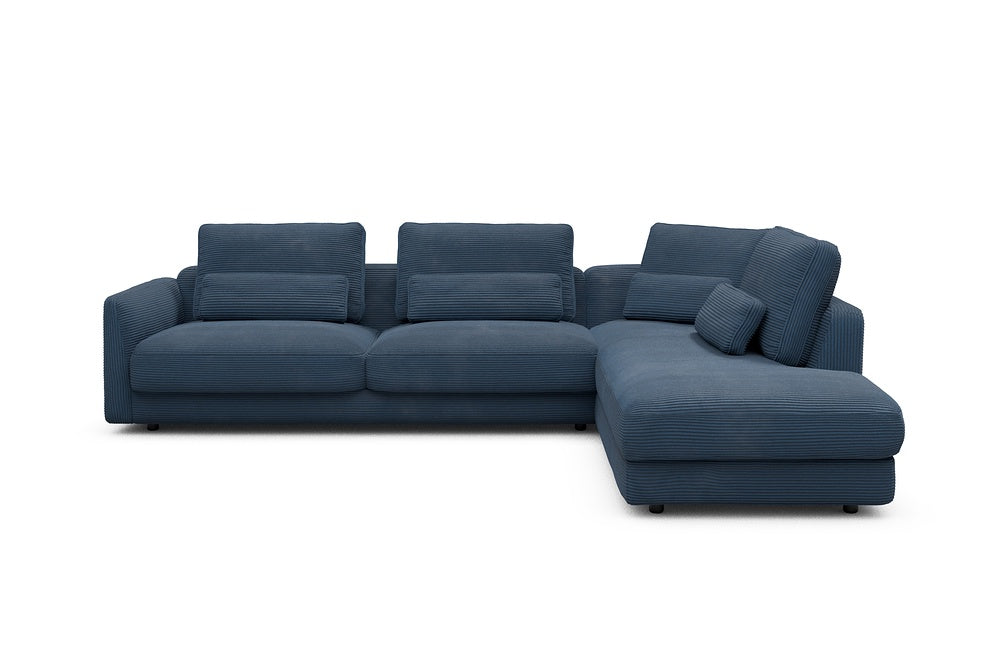 Vivole Modular Sofa - 69 - 310 x 230 cm - 3 Seater + Open-end - 591 Corduroy Midnight-Blue