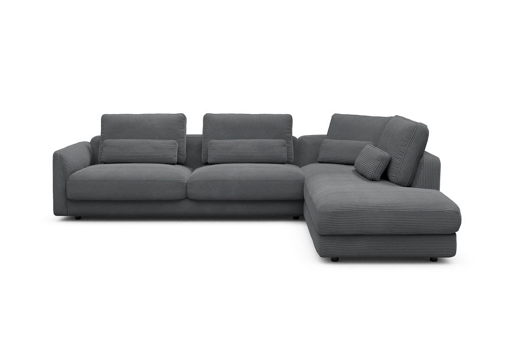Vivole Modular Sofa - 69 - 310 x 230 cm - 3 Seater + Open-end - 593 Corduroy Graphite
