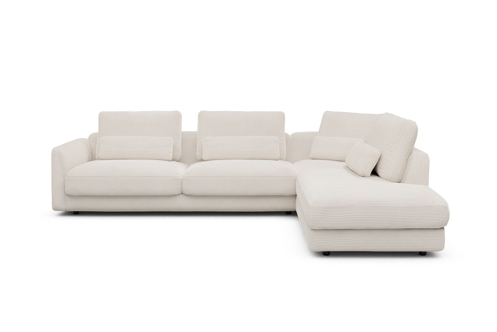 Vivole Modular Sofa - 69 - 310 x 230 cm - 3 Seater + Open-end - 594 Corduroy Ivory