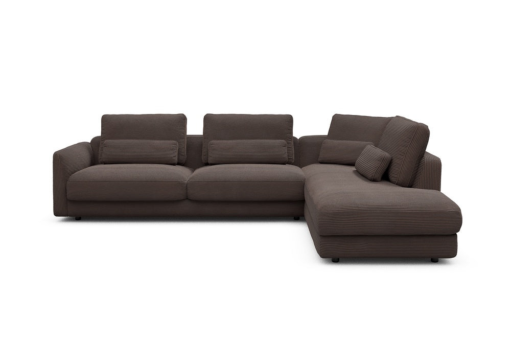 Vivole Modular Sofa - 69 - 310 x 230 cm - 3 Seater + Open-end - 600 Corduroy Cocoa