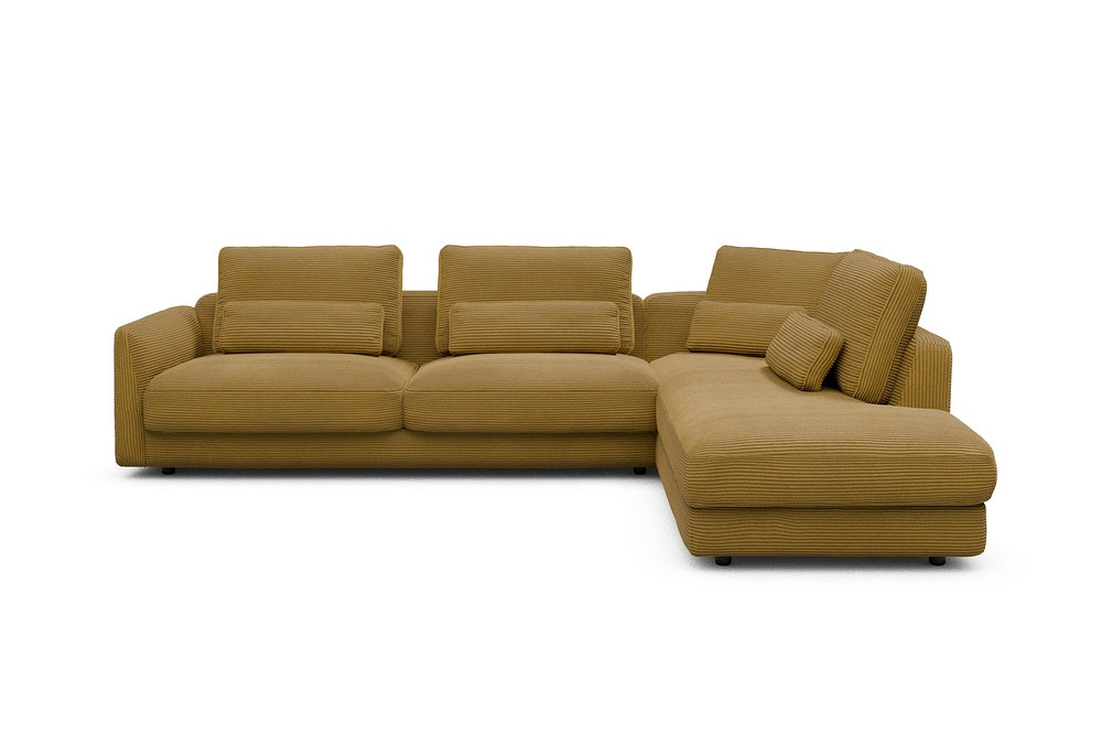 Vivole Modular Sofa - 69 - 310 x 230 cm - 3 Seater + Open-end - 601 Corduroy Ochre