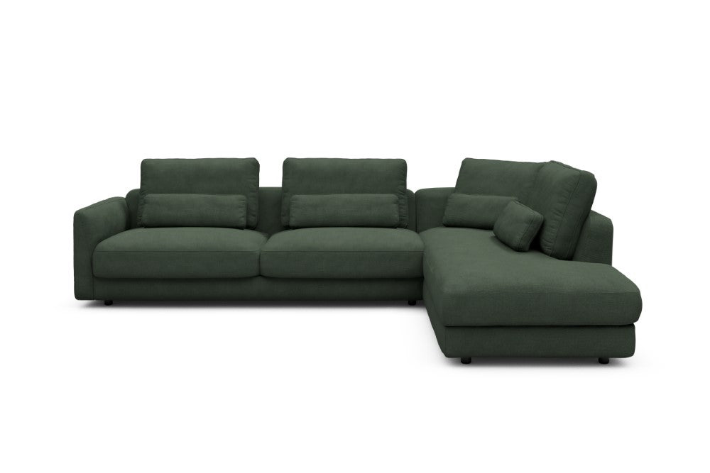 Vivole Modular Sofa - 69 - 310 x 230 cm - 3 Seater + Open-end - 769 Cura Saga Green