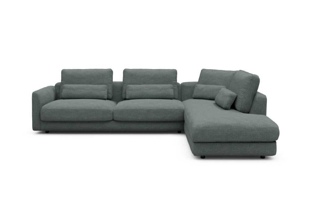 Vivole Modular Sofa - 69 - 310 x 230 cm - 3 Seater + Open-end - 770 Carreno Cielo Blue