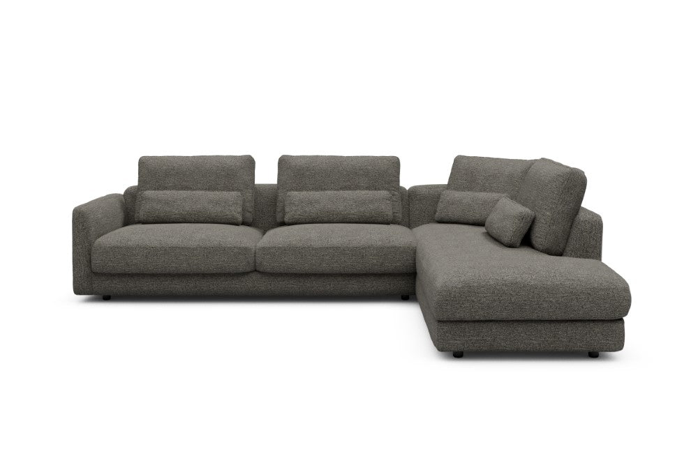 Vivole Modular Sofa - 69 - 310 x 230 cm - 3 Seater + Open-end - 771 Carreno Sepia Brown