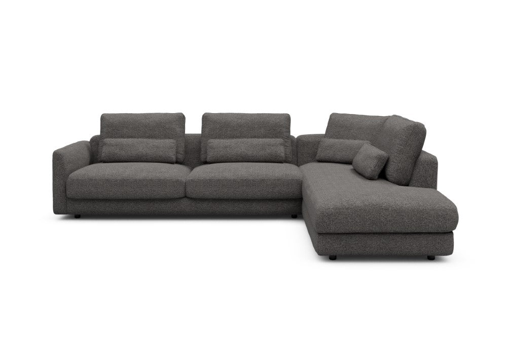 Vivole Modular Sofa - 69 - 310 x 230 cm - 3 Seater + Open-end - 772 Carreno Salt & Pepper