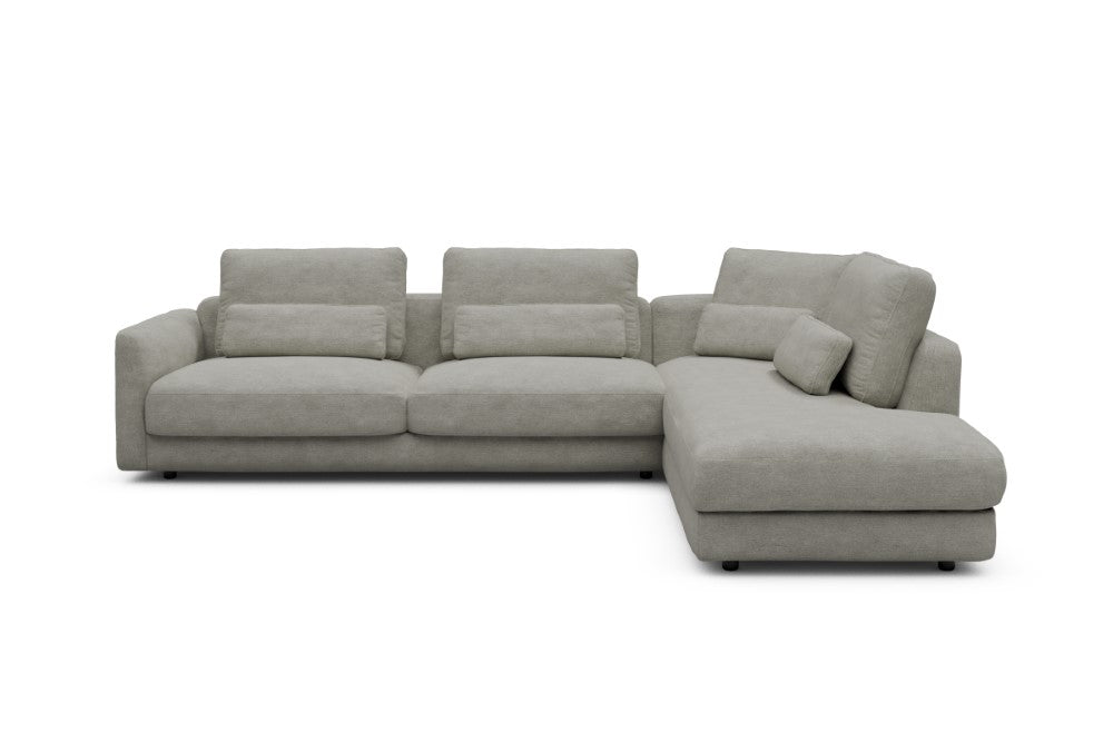 Vivole Modular Sofa - 69 - 310 x 230 cm - 3 Seater + Open-end - 773 Carreno Moon Stone White