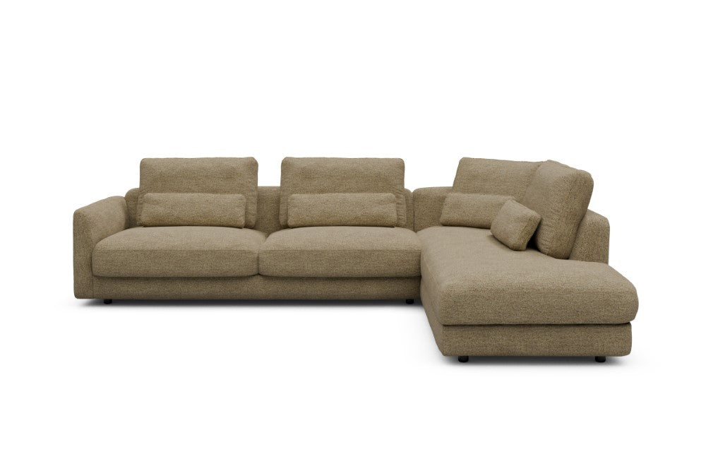 Vivole Modular Sofa - 69 - 310 x 230 cm - 3 Seater + Open-end - 774 Carreno Sicilian Yellow