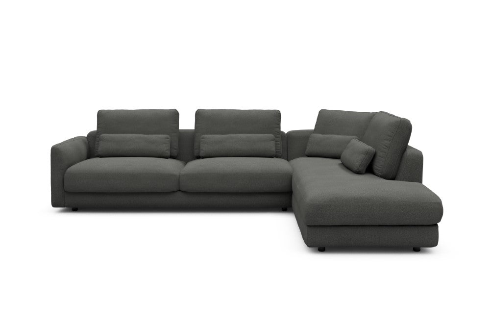 Vivole Modular Sofa - 69 - 310 x 230 cm - 3 Seater + Open-end - 852 Mahoga Seal Grey